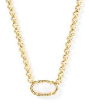 Beaded Elisa Necklace Gold Ivory MOP