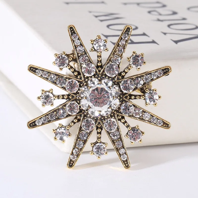 Classic Fashion Enamel Baroque Cross Pearl Brooches Pins Women Men