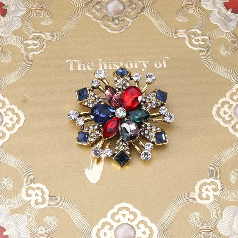 Classic Fashion Enamel Baroque Cross Pearl Brooches Pins Women Men