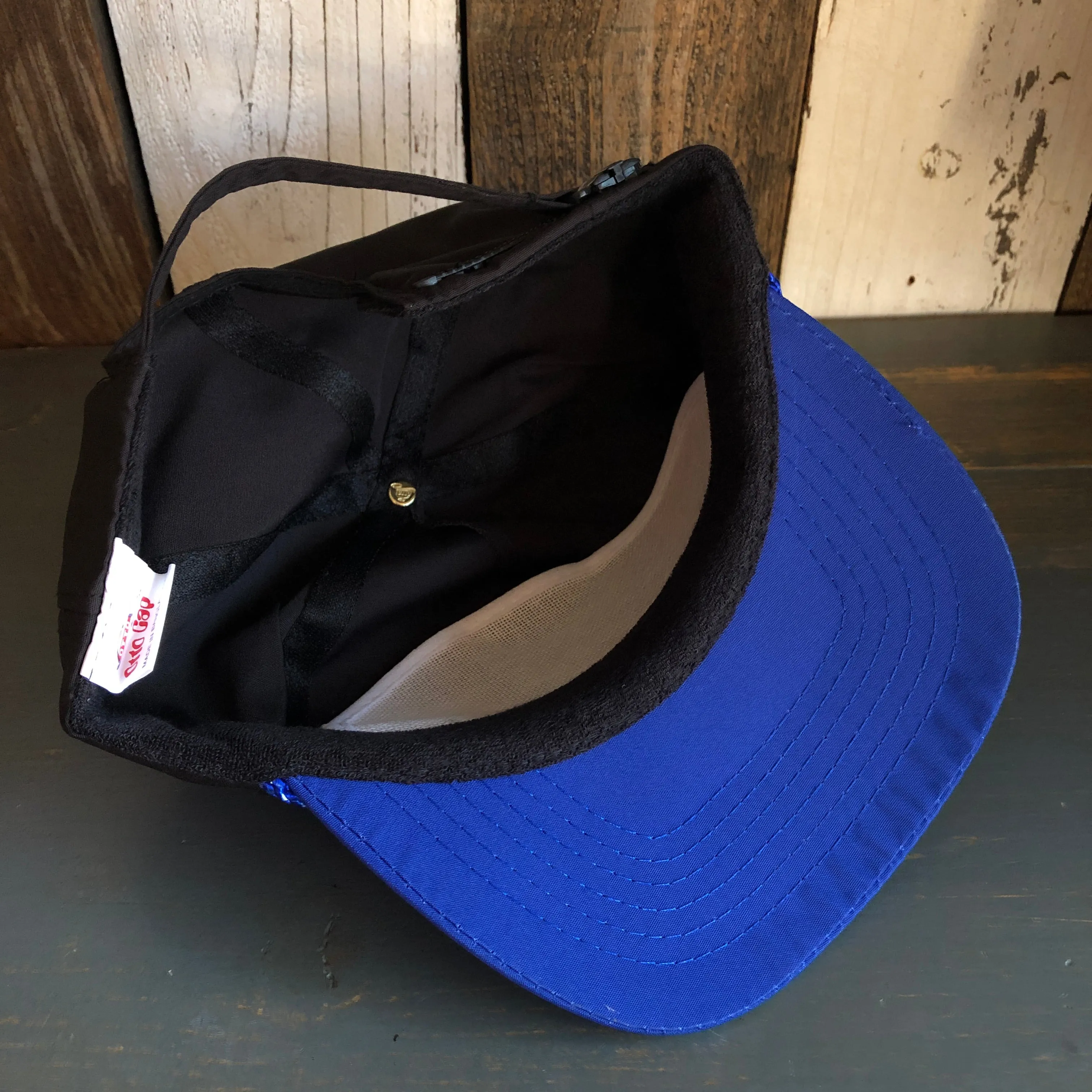 Hermosa Beach BLUE SUPREME HERMOSA 5 Panel High Crown Baseball Cap - Royal Blue/Black