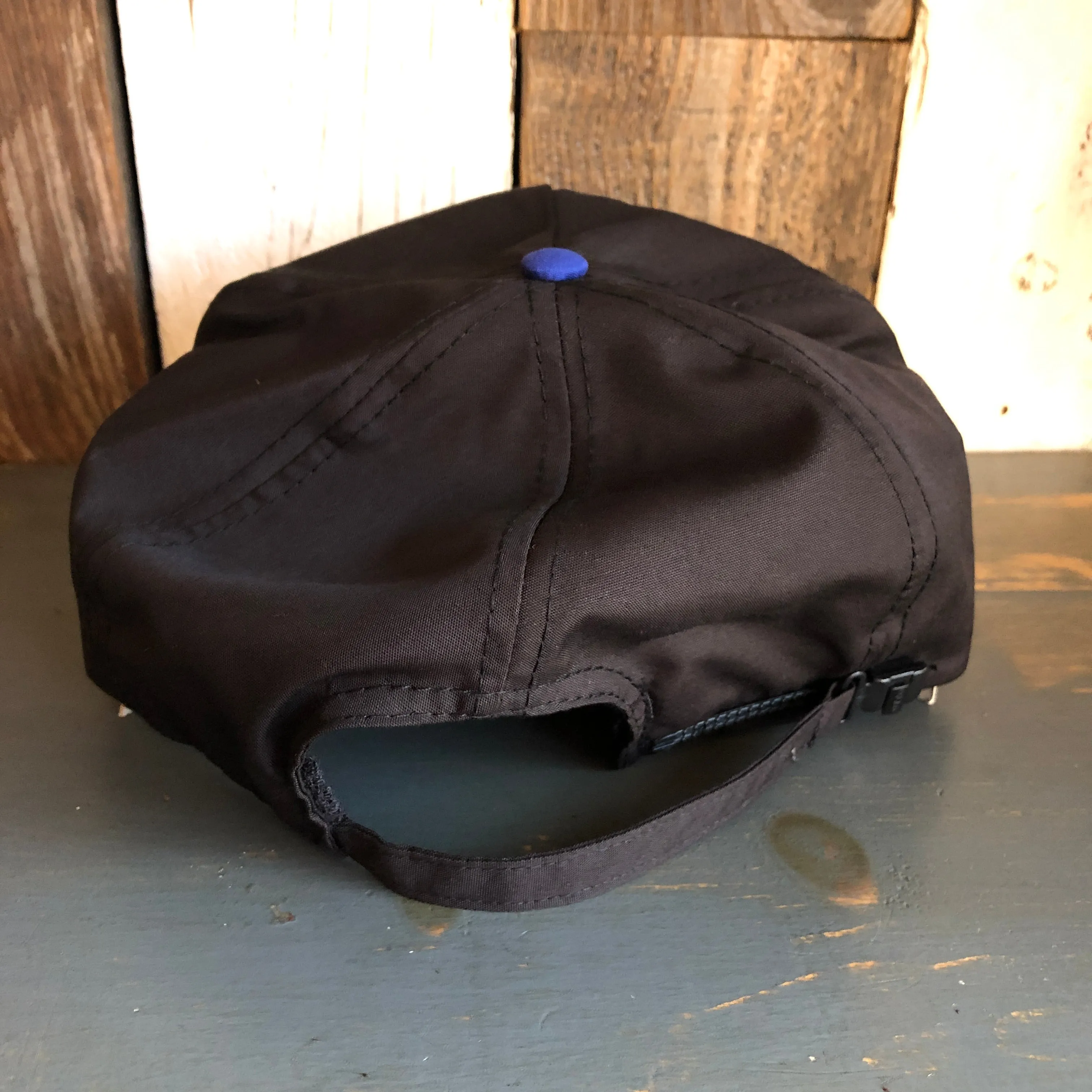 Hermosa Beach BLUE SUPREME HERMOSA 5 Panel High Crown Baseball Cap - Royal Blue/Black