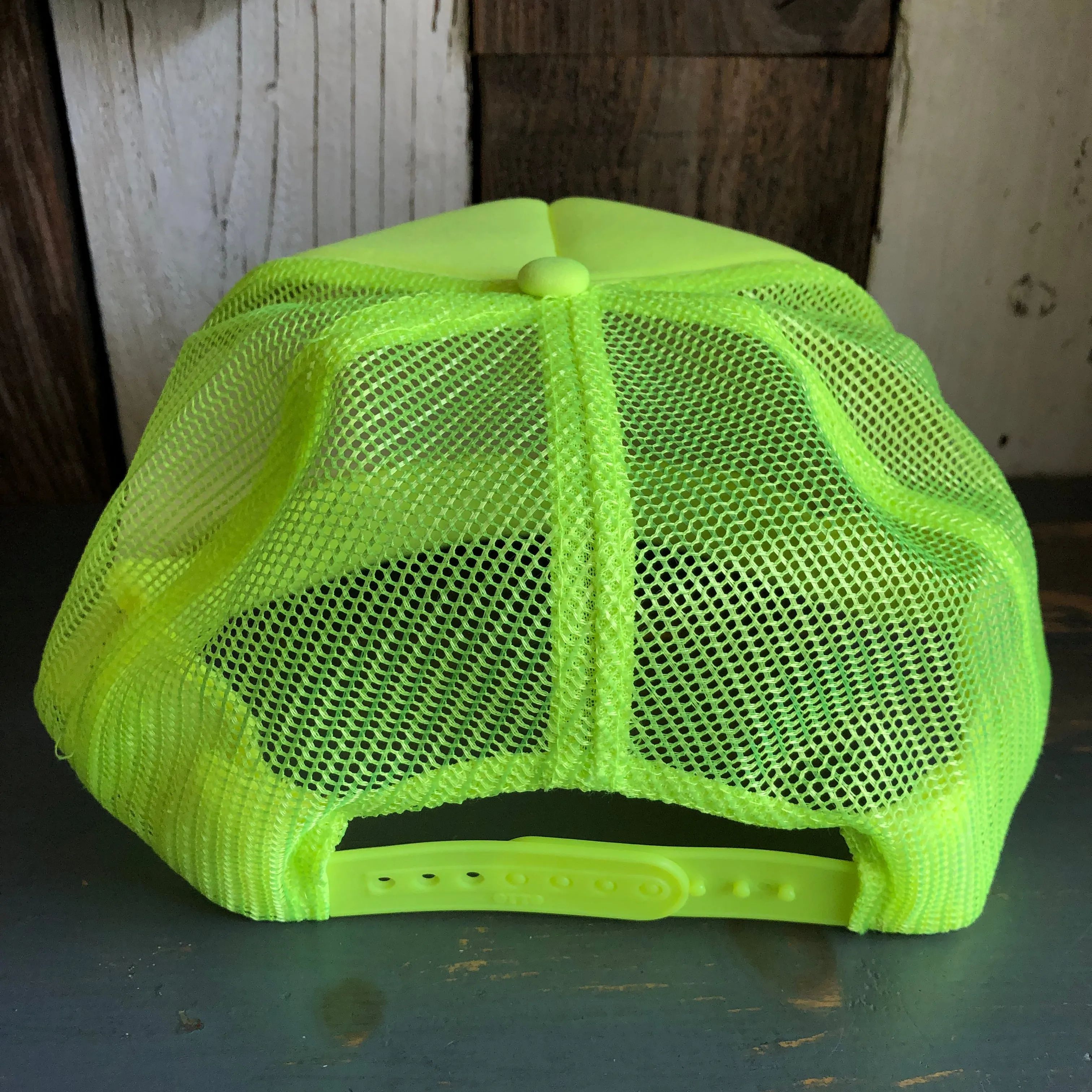 Hermosa Beach BLUE SUPREME HERMOSA Trucker Hat - Neon Yellow