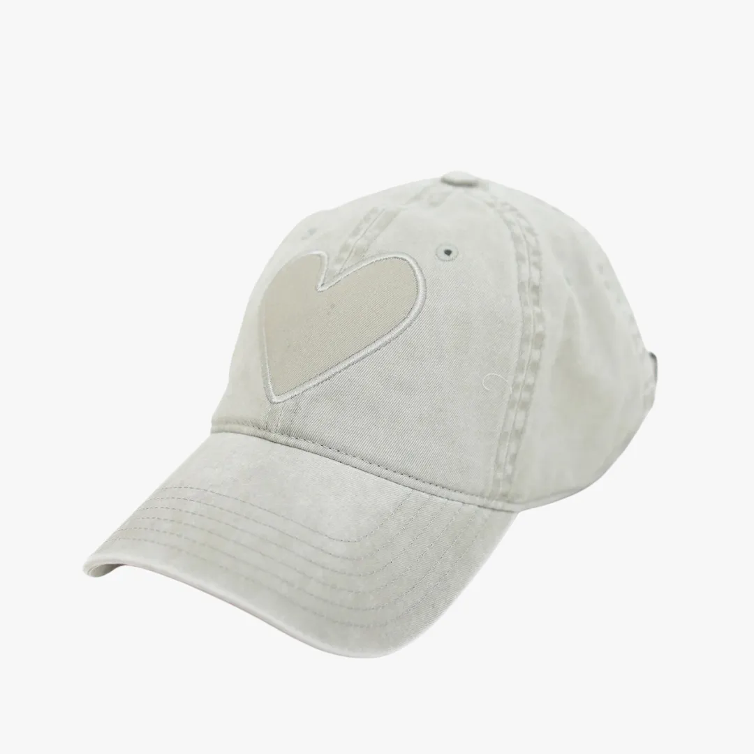 Imperfect Heart Hat (Stone Grey)