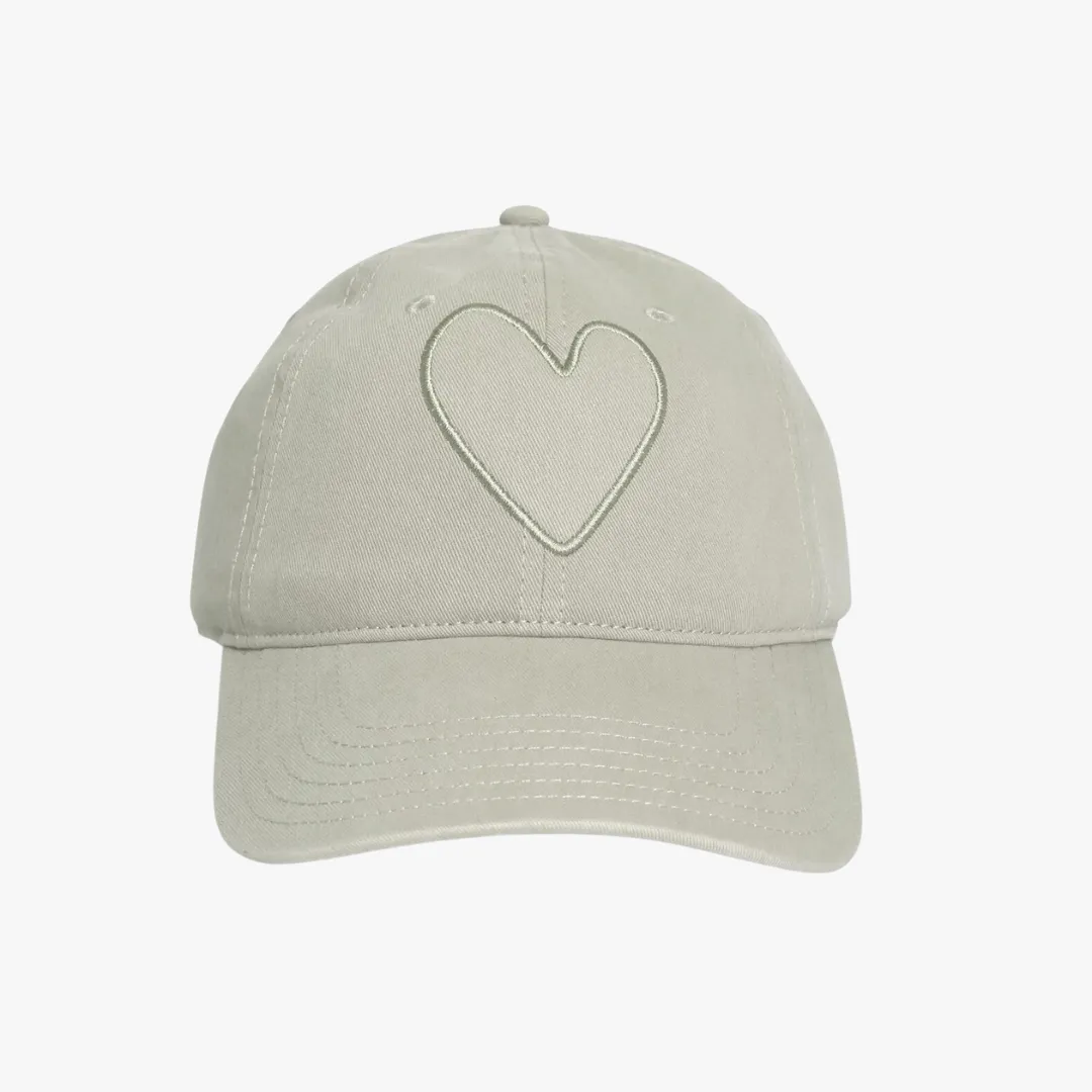 Imperfect Heart Hat (Stone Grey)