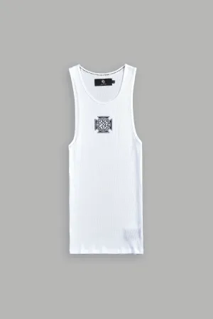 Iron Cross "Ribbed" Tank in White
