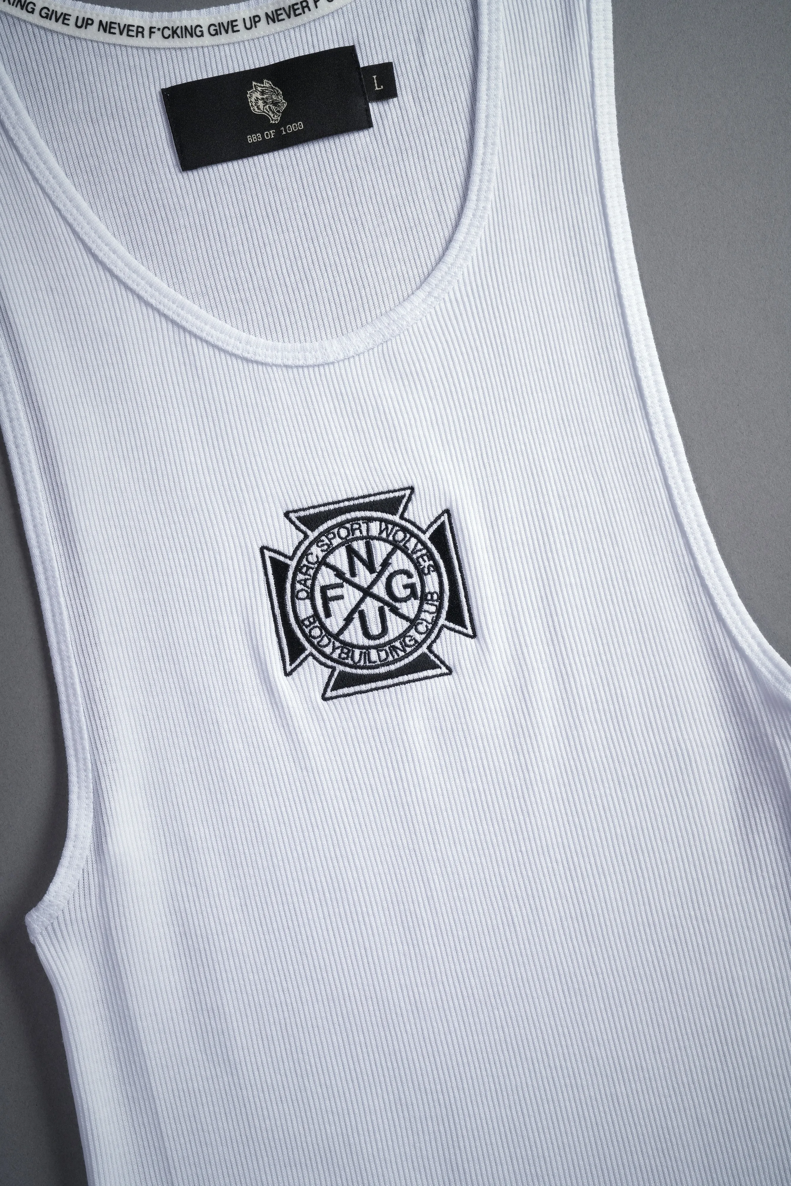 Iron Cross "Ribbed" Tank in White