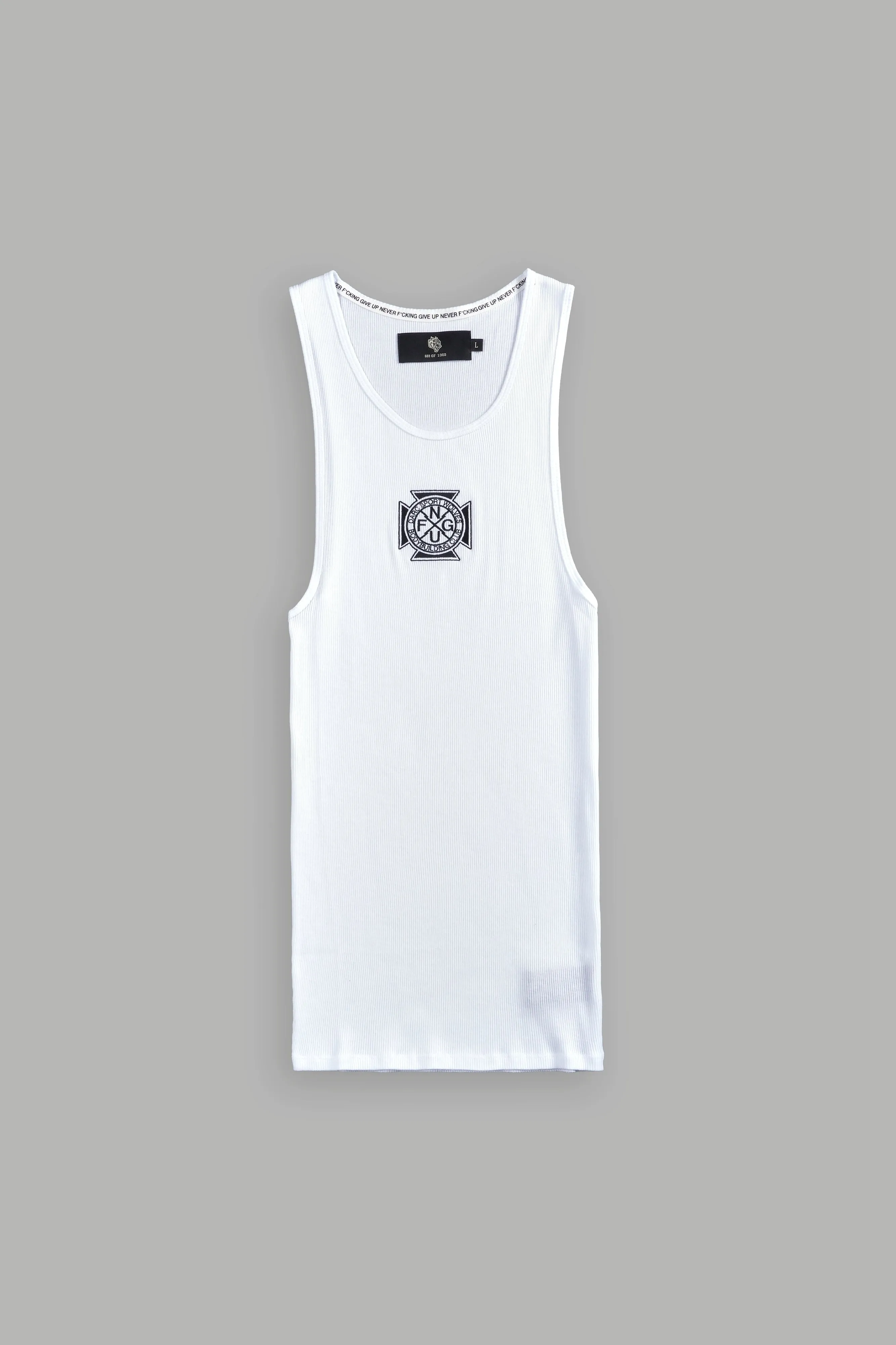 Iron Cross "Ribbed" Tank in White