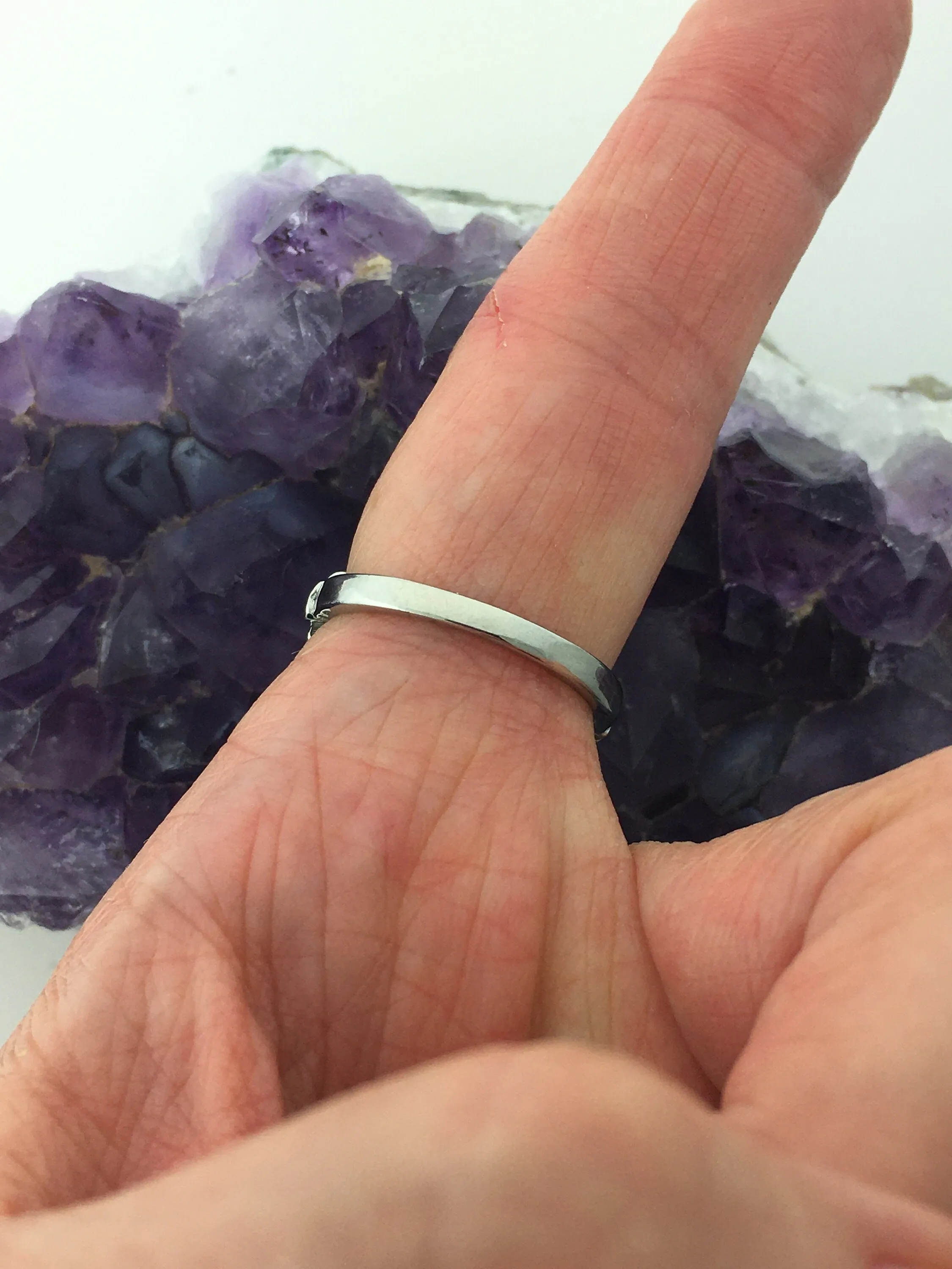Lapis Eternity Celtic Knot Ring. (HM103)