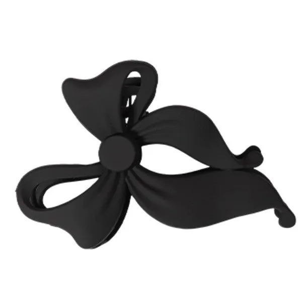 Large Bow Matte Hair Claw Clips