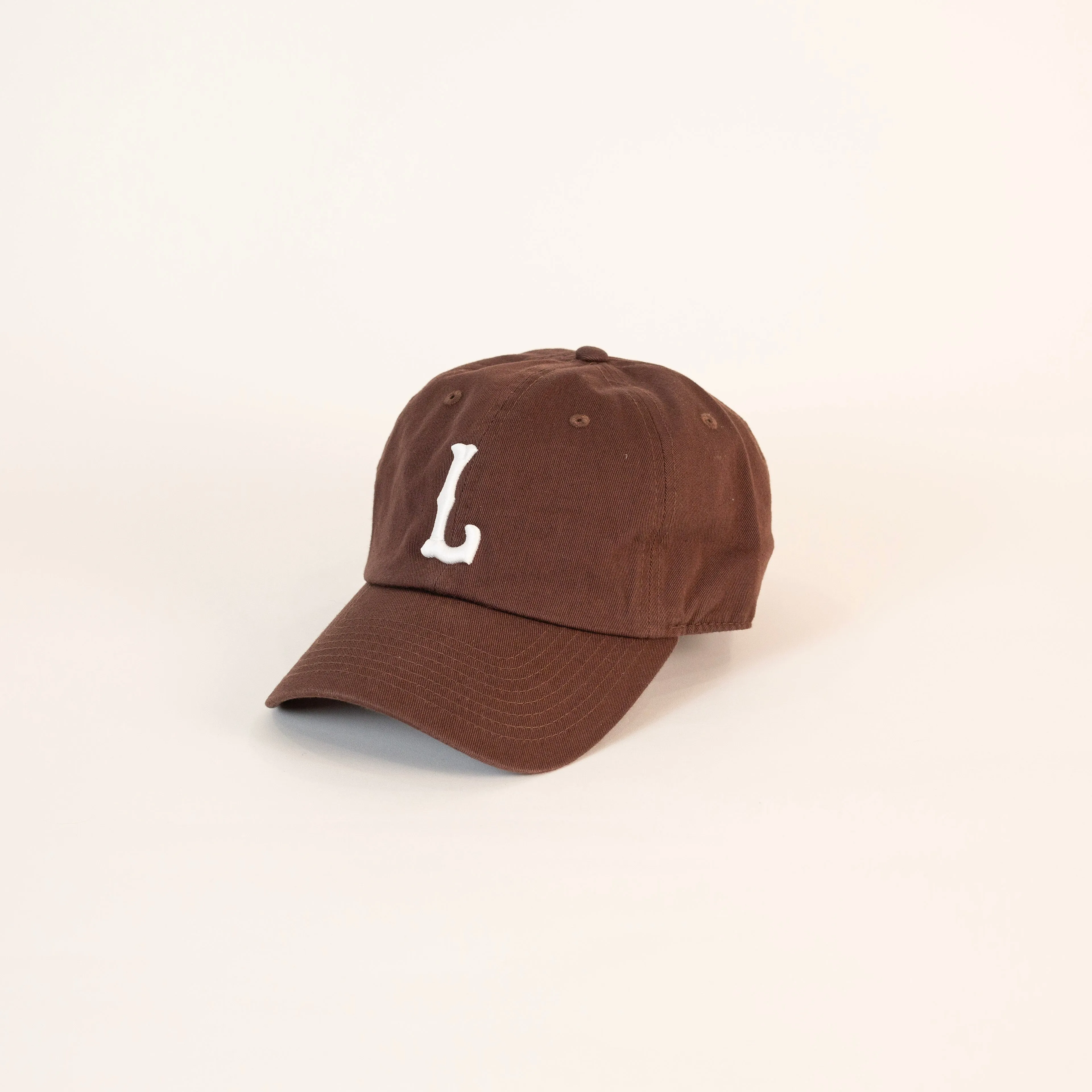 Letter Dad Hat (Brown   White Letter)