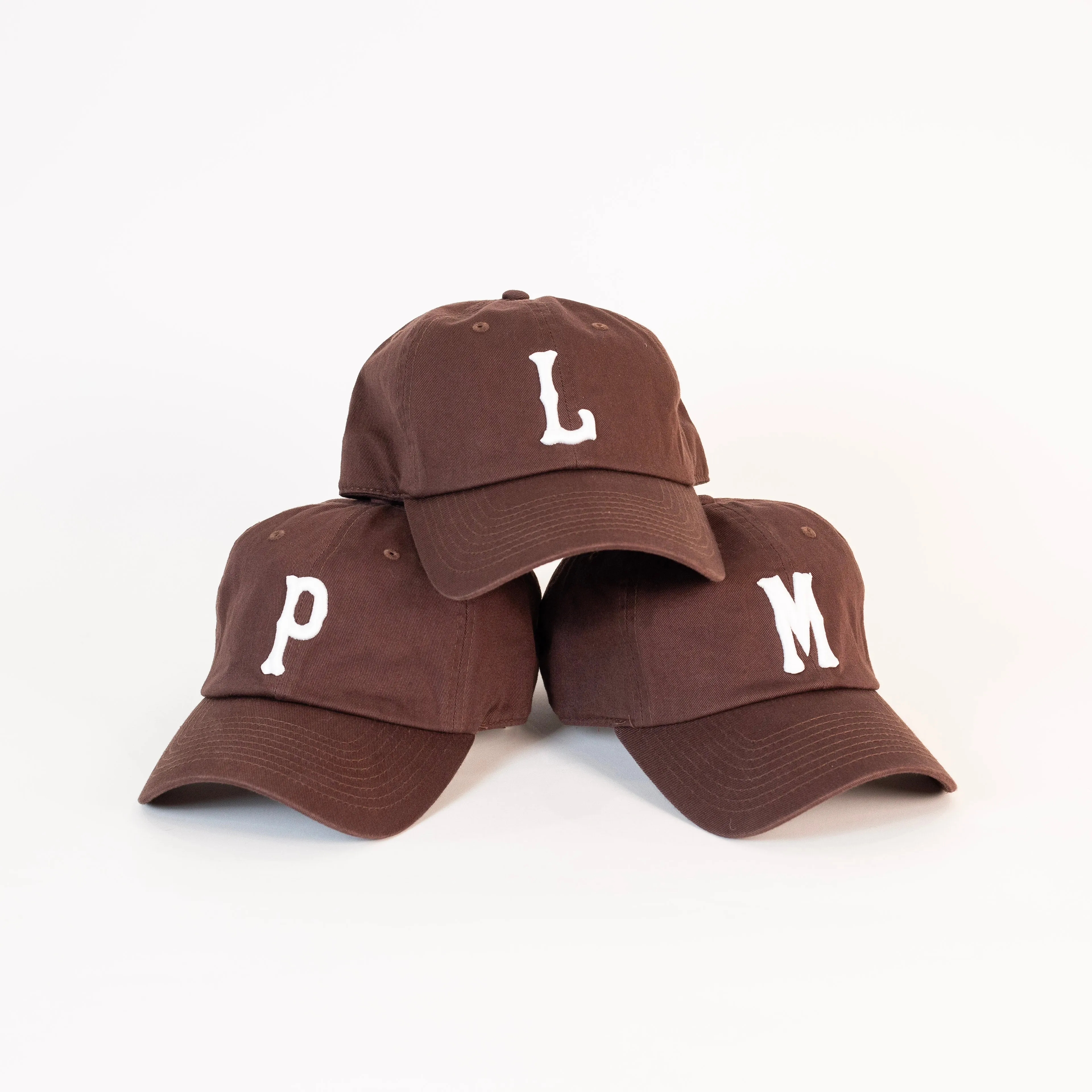 Letter Dad Hat (Brown   White Letter)
