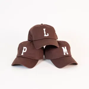 Letter Dad Hat (Brown   White Letter)