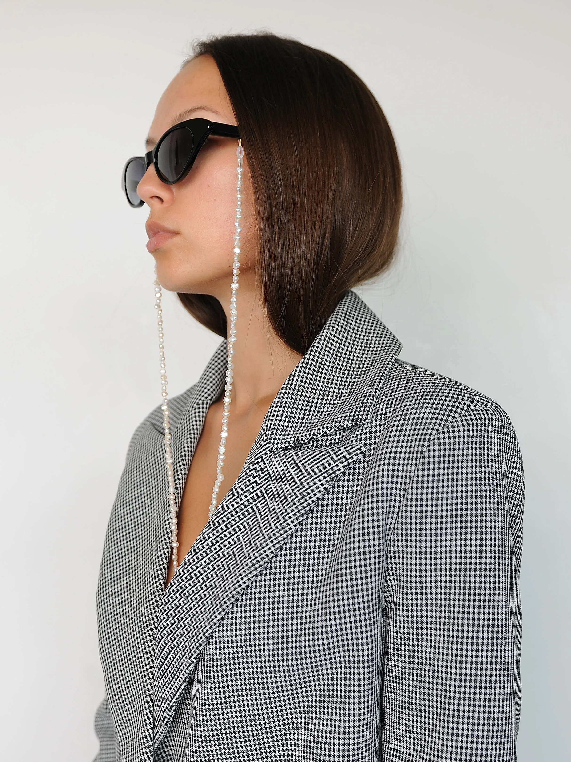 Pearl Sunglasses Chain Necklace