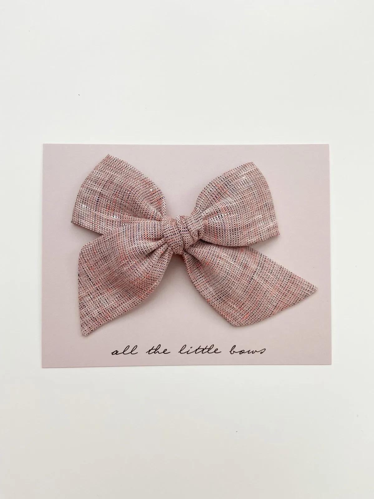 Pinwheel Bow | Monarch Gray - Alligator Clip