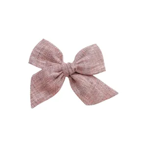 Pinwheel Bow | Monarch Gray - Alligator Clip