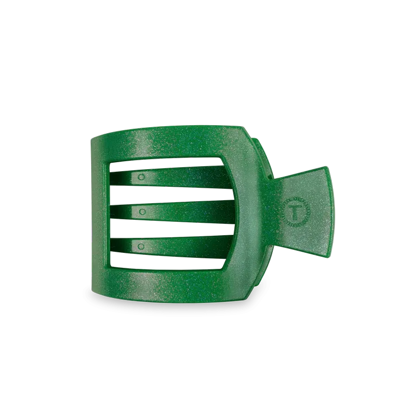 Shamrock Shimmer Large Flat Square Teleties Clip