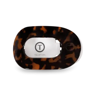 Tortoise Medium Flat Round Teleties Clip