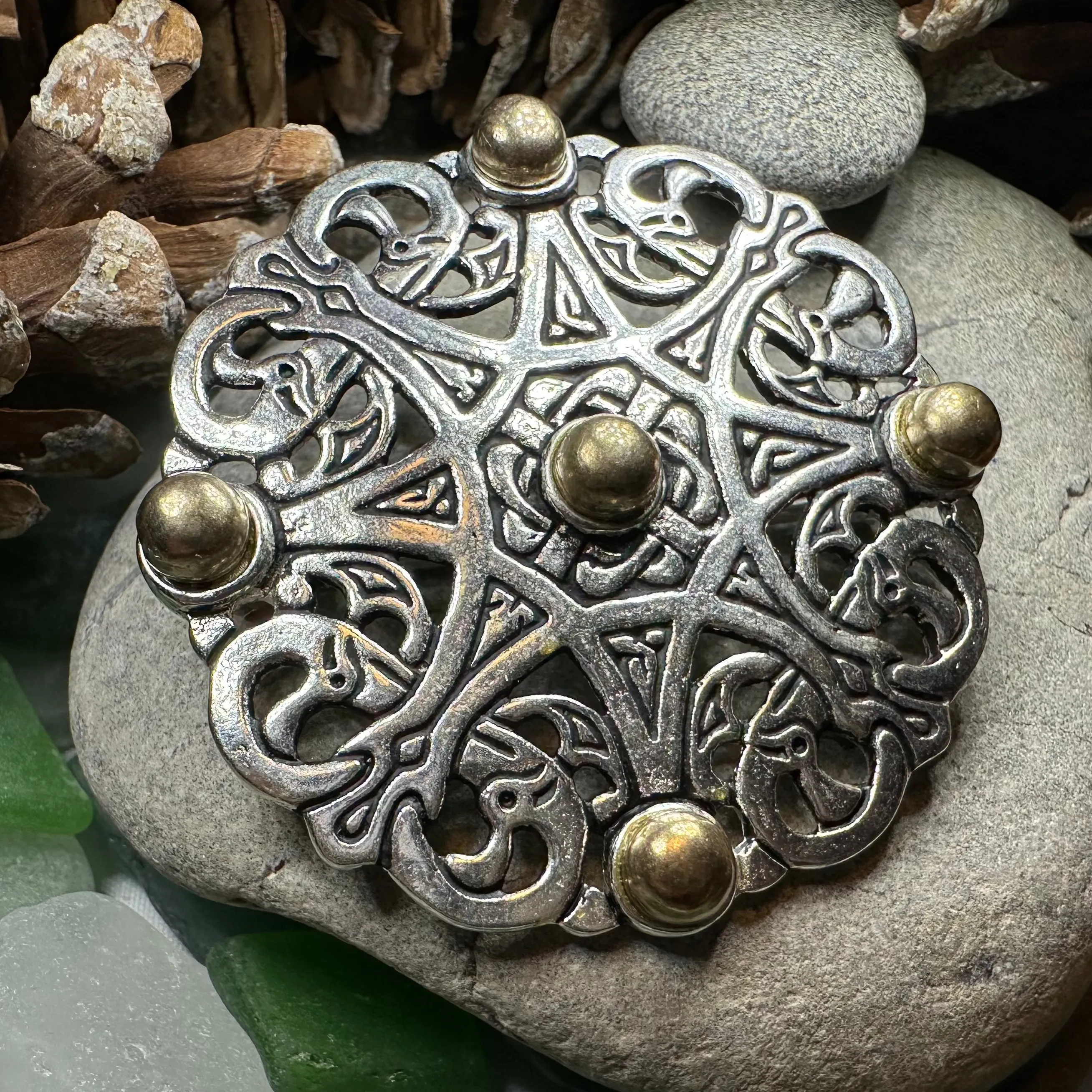 Trewhiddle Celtic Medieval Brooch
