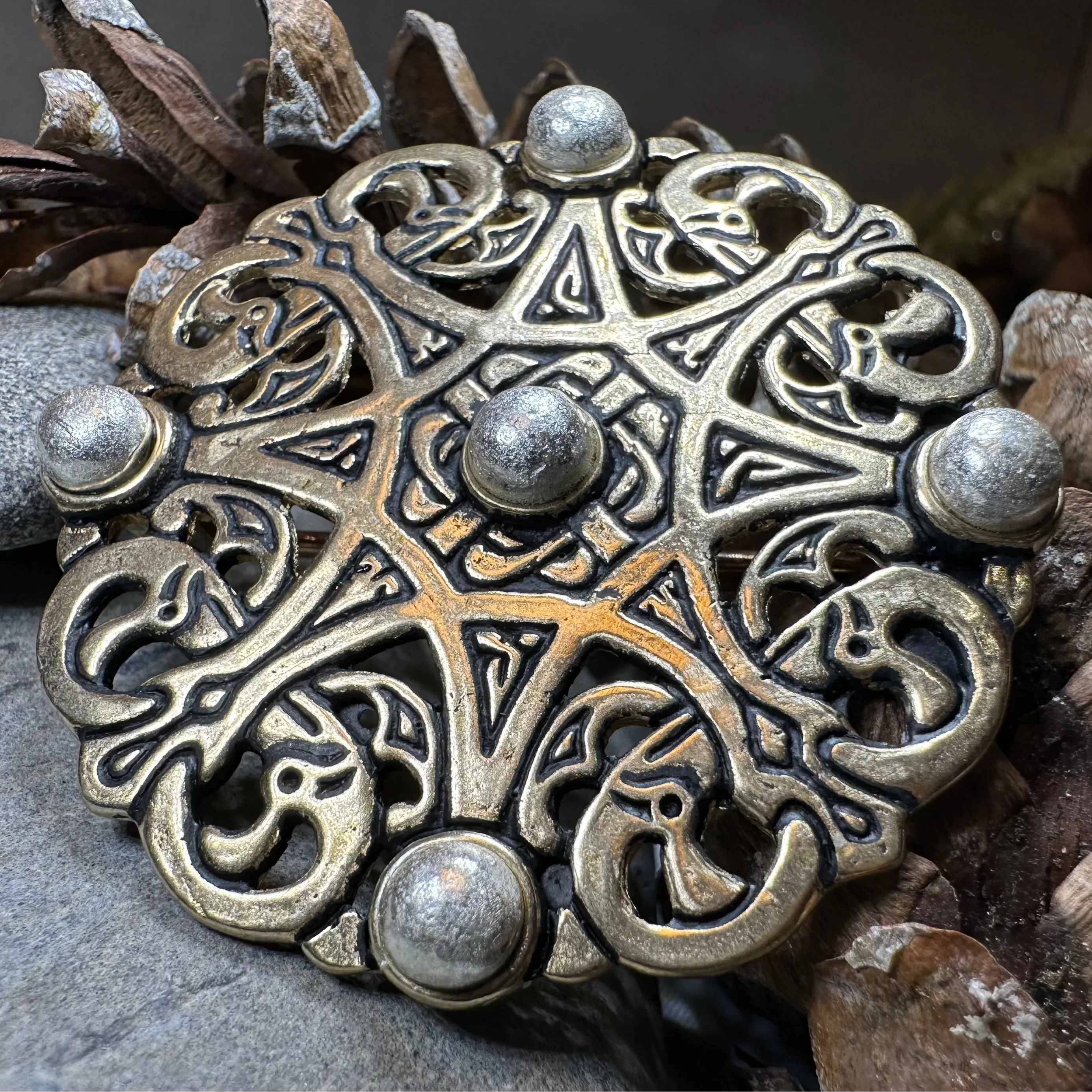 Trewhiddle Celtic Medieval Brooch