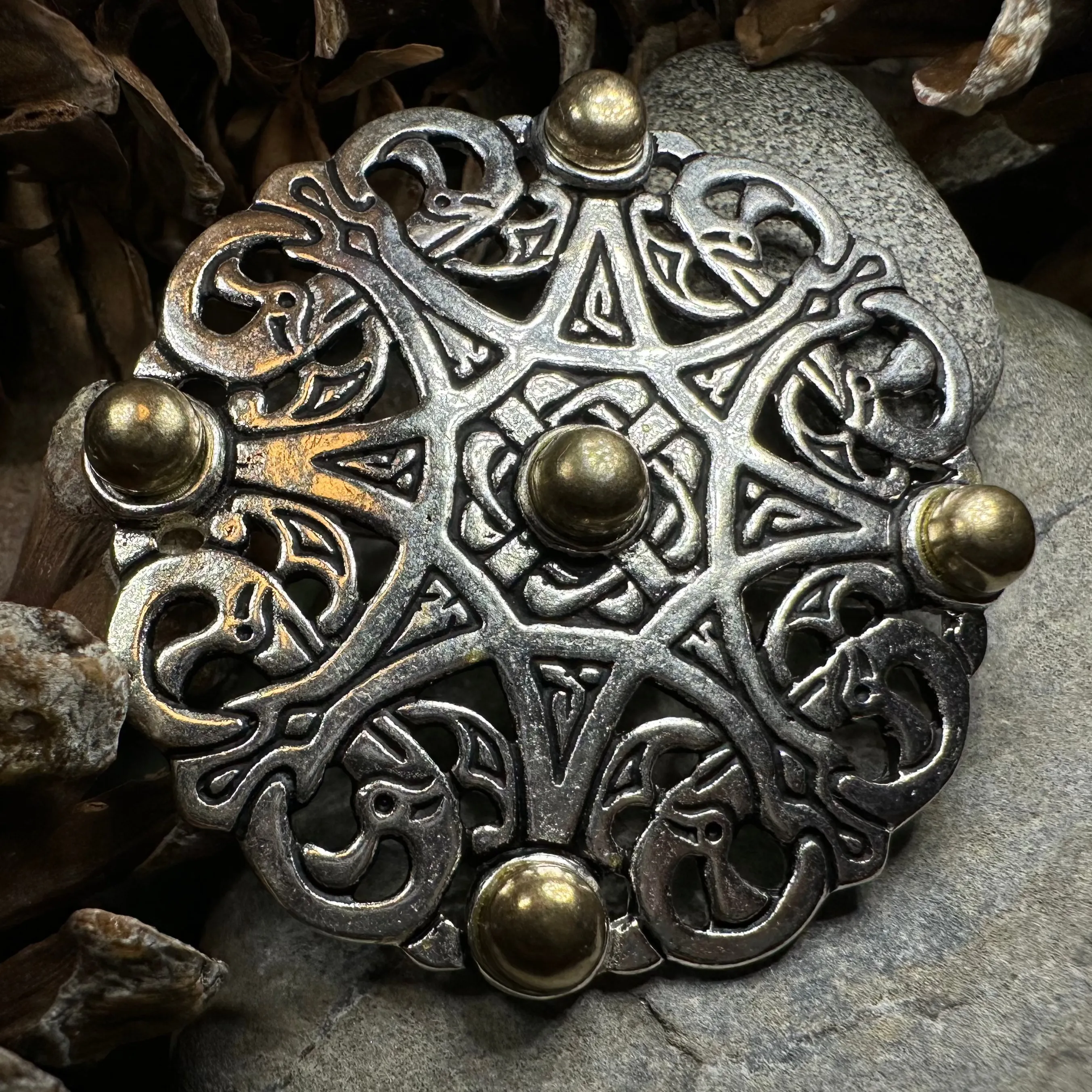 Trewhiddle Celtic Medieval Brooch