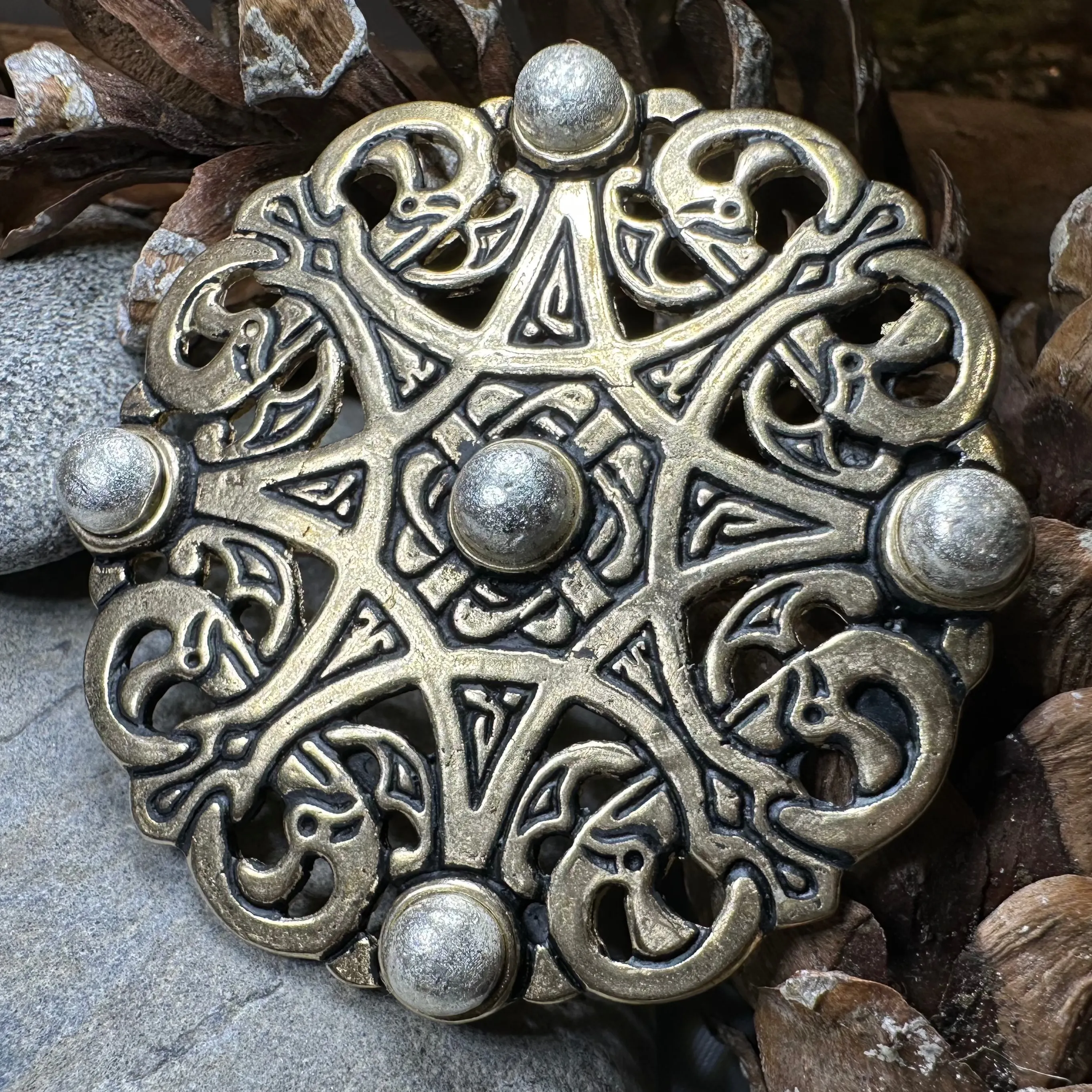 Trewhiddle Celtic Medieval Brooch
