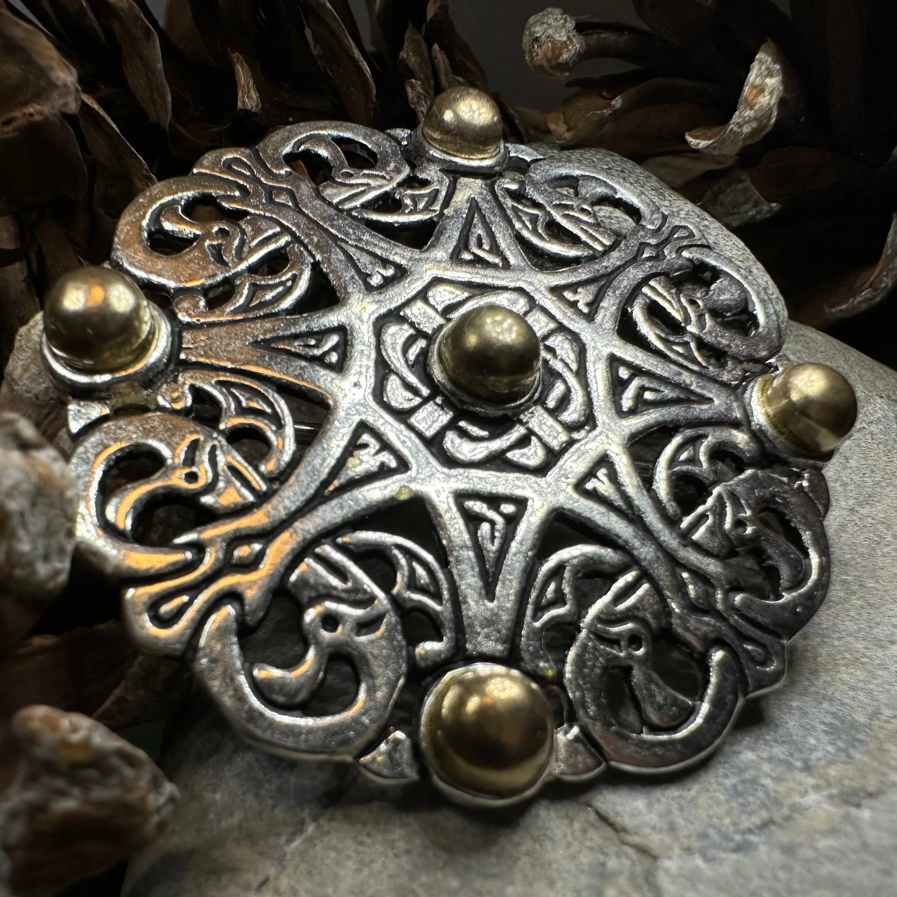 Trewhiddle Celtic Medieval Brooch