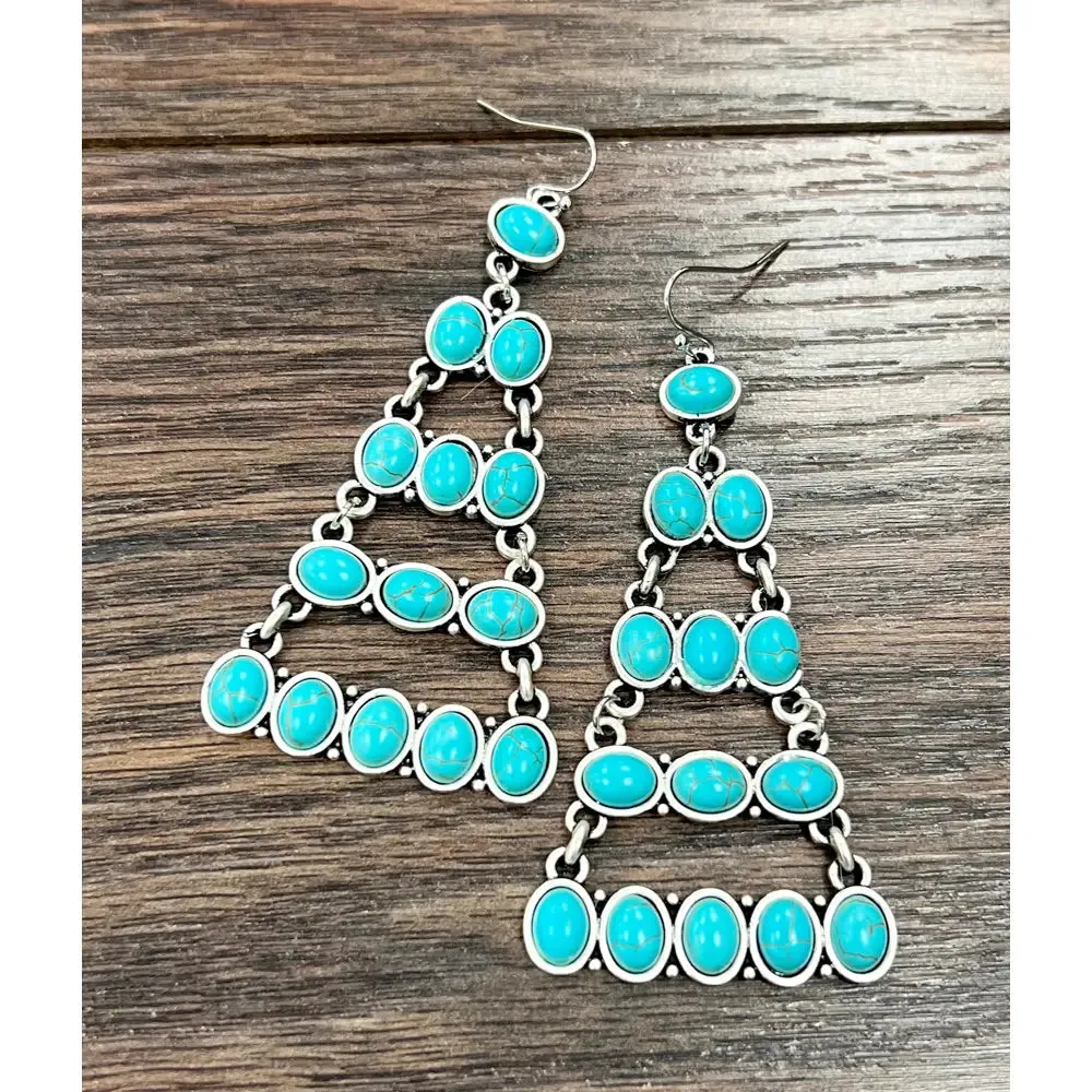 Turquoise Bandita Fashion Earrings