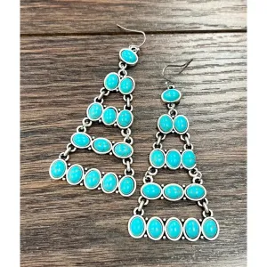 Turquoise Bandita Fashion Earrings